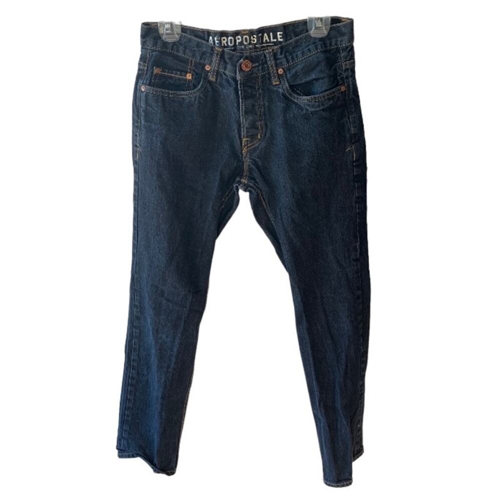 Aeropostale Essex Jeans Mens Size 29 x 32 Straight Leg Dark Wash Denim